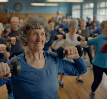 Group Exercising 